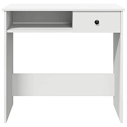 Acheter vidaXL Bureau Blanc 80x40x75 cm Bois d'ingénierie