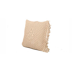 Avis ICONIK INTERIOR Coussin de style boho Bali - Housse et Rembourrage inclus - Sefira Crème