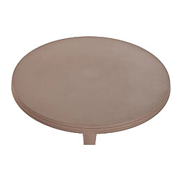 Avis Pegane Table d'appoint ronde en aluminium coloris rose mat - Diamètre 40 x Hauteur 50 cm