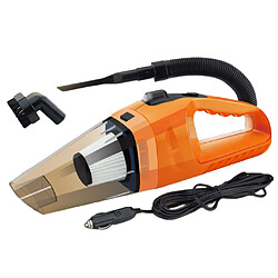 Avis Aspirateur De Voiture Wet Dry 12V 120W Super Aspiration Orange De Poche Avec Lumière