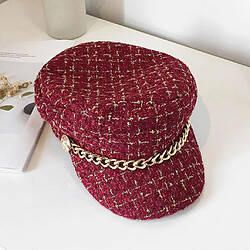 Acheter Casquette Gavroche à Carreaux Classique Rétro Tweed Pour Femme