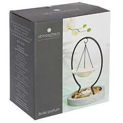 Brûle-Parfum Suspendu Pierres 24cm Gris