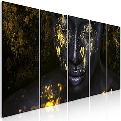 Artgeist Tableau - Bathed in Gold (5 Parts) Narrow [100x40]