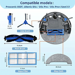 INF Accessoires pour aspirateur robot Proscenic 850T 13 pièces pas cher