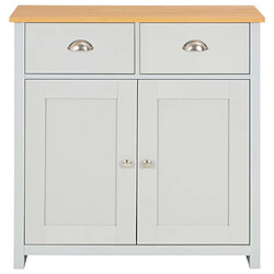 Avis Helloshop26 Buffet bahut armoire console meuble de rangement gris 79 cm 4402263