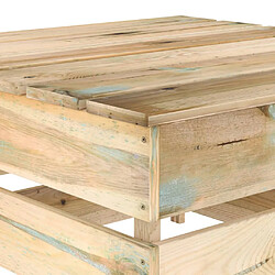 Avis vidaXL Table palette de jardin Bois de pin imprégné