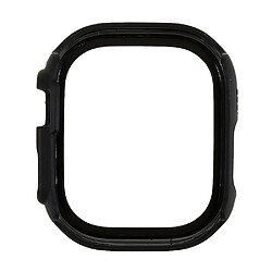 Coque en TPU cadre poli, motif soie, antichute pour Apple Watch Ultra 49mm - noir