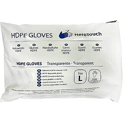 Mamabrum HeroTouch 500 Gants Jetables Taille L - 24,5 x 26,5 cm