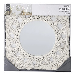 Acheter The Home Deco Factory Miroir rond bohème - Diam 55 Cm - Beige