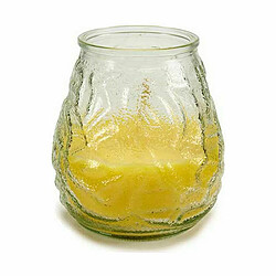 Ibergarden Bougie Parfumée Jaune Transparent Citronnelle 9 x 9,5 x 9 cm (6 Unités)