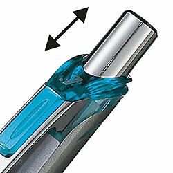 Avis Pentel PL77-S Lot de 12 Porte-mines rechargeables 0,7 mm Aluminium/bleu ciel