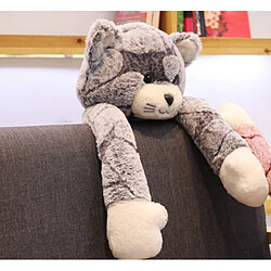 Universal 1pcs 70cm peluche chat doux noir gris peluche chat mignon animé chat poupée anniversaire cadeau de Noël pour les enfants chat poupée poupée | Peluche animaux pas cher