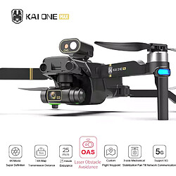 Generique Brother Drone KAI ONE MAX avec caméra 8K GPS EIS 3 axes Gimbal 2 Batterie Noir