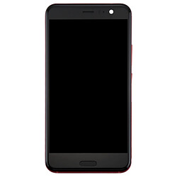 Wewoo Pour HTC U11 écran LCD rouge + tactile avec cadre Pièce détachée