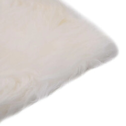 Avis Maison Chic Lot de 2 Coussins Confort,Coussins de chaise Blanc 40x40cm Peau de mouton véritable -GKD43079