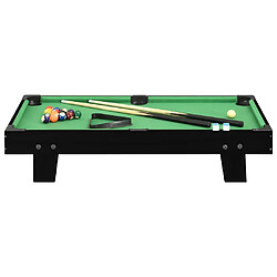 vidaXL Mini table de billard 3 pieds 92x52x19 cm Noir et vert