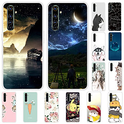 Coque en TPU impression de motifs souple chat noir pour votre Realme 6