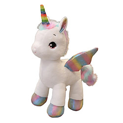 Mignon Arc-en-ciel Licorne Cheval Peluche Peluches Pour Enfants Fille Cadeau D'anniversaire Blanc pas cher