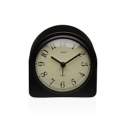 Horloge de table Versa Luxa Noir Plastique 5,8 x 10 x 10 cm