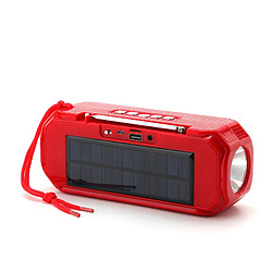 Universal Boîte de musique extérieure portable de haut-parleurs de Bluetooth Subwoofer sans fil Subwoofer sans fil Subwoofer avec radio de poche Radio FM | Haut-parleurs portables (rouge)