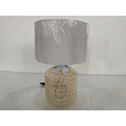 Lampe de bureau Romimex Beige osier 30 x 50 x 30 cm