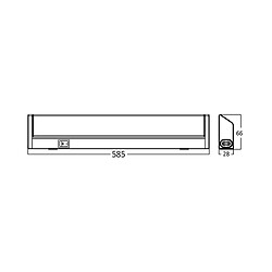 Applique LED BRAYTRON Mirrora06, IP44, 12W, 900lm, 6500K, aluminium pas cher