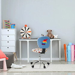 Avis Chaise de bureau pour enfant / chaise pour enfant KID BUBBLE Tissu multicolore hjh OFFICE