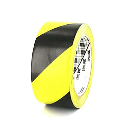 Ruban adhésif vinyle 3M 766 jaune et noir 50mm