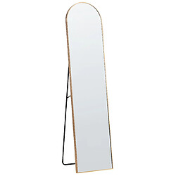 Beliani Miroir sur pied BAGNOLET 150 cm Doré