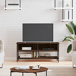 Maison Chic Meuble TV scandinave - Banc TV pour salon chêne marron 100x35x45 cm bois d'ingénierie -MN65007