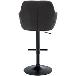 Non Tabouret de bar Natoma tissu noir pas cher