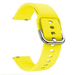 Acheter Bracelet en silicone 20mm jaune pour votre Garmin Move Luxe/Move Style/Move 3/Move Venu