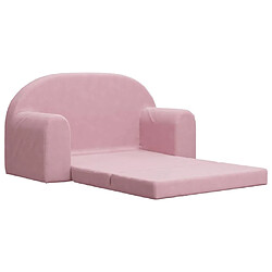 Acheter Maison Chic Canapé-lit convertible 2 places, Clic-Clac pour enfants rose peluche douce -GKD81851