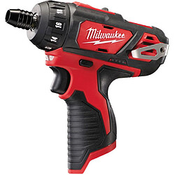 Milwaukee Visseuse compacte de 30 à 38 Nm M12 BD-0 Visseuse compacte MILWAUKEE 12V M12 BD-0 - Sans batterie, ni chargeur - 4933441910