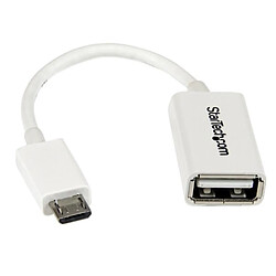 Avis Startech WHITE MICRO USB MALE TO USB