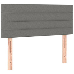 Acheter Maison Chic Tête de lit scandinave à LED,meuble de chambre Gris foncé 80x5x78/88 cm Tissu -MN71323