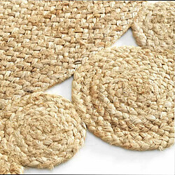 Paris Prix Tapis Déco Rond en Jute Cordou 120cm Naturel