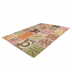 Acheter Paris Prix Tapis Patchwork à Poils Courts Ariya Multicolore 120 x 170 cm