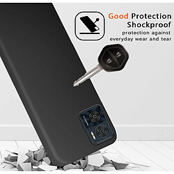 Acheter Htdmobiles Coque pour Motorola Moto E22 / E22i - housse etui silicone gel fine + verre trempe - NOIR