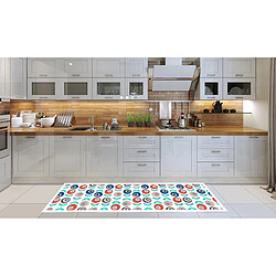 Alter Tapis de cuisine, 100% Made in Italy, Tapis antitache avec impression numérique, Tapis antidérapant et lavable, Modèle Blandine, cm 180x52