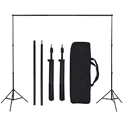 vidaXL Kit de studio photo avec toile de fond et jeu d'éclairage pas cher