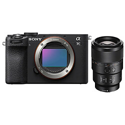 Sony Alpha A7C II noir Boîtier + Sony FE 90 mm f2.8 Macro G OSS monture E (SEL90M28G)