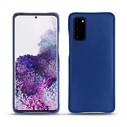 Coque cuir Samsung Galaxy S20 - Coque arrière - Bleu océan ( Nappa - Pantone #15458a) - NOREVE