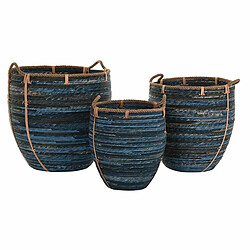 Set de basket DKD Home Decor Blue marine 56 x 56 x 60 cm