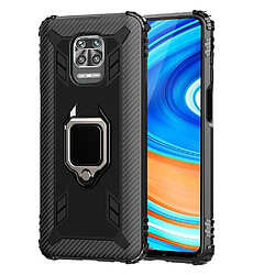 Coque en TPU résistant aux chutes avec béquille noir pour votre Xiaomi Redmi Note 9S/9 Pro/9 Pro Max