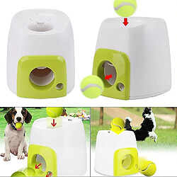 Avis Lanceur de balle pour animaux de compagnie Chien Lancer Machine Tennis Nourriture Automatique Récompenseur Interactif