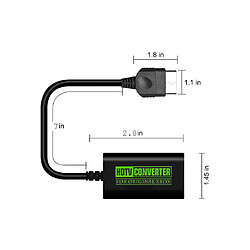 Acheter Cfsyls Convertisseur d'adaptateur d'alimentation pour Xbox, adaptateur Compatible HDMI