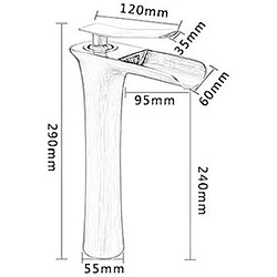 Acheter Robinet Lavabo, Bec de Cascade Robinet Salle de Bain