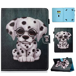 Etui en PU Porte-cartes universel 10 pouces chien pour votre Apple iPad 9.7 (2018)/Lenovo Tab 4 10 Plus