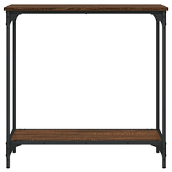 Acheter Maison Chic Table console | Meuble d'entrée | Table d'appoint chêne marron 75x30,5x75 cm bois d'ingénierie -GKD80022